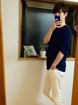 「SEVENDAYS=SUNDAY（セブンデイズサンデイ）のアイテム（チノパンツ）」を使った、:)さん（メンズ・182cm）の春コーディネート