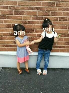 「5歳」｜「アイテム（キャミソール）」を使った、yuuannさん（キッズ・100cm）の夏コーディネート