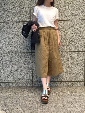 「Sheta（シータ）のアイテム（ジャケット/アウター）」を使った、minamiさん（レディース・153cm）の夏コーディネート