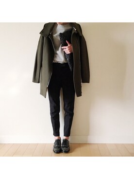 「MSGM（エムエスジーエム）のアイテム（ジャケット/アウター）」を使った、riicaaさん（レディース・160cm）の秋コーディネート