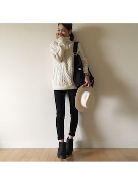 「LD TUTTLE（エルディータートル）のアイテム（ブーツ）」を使った、riicaaさん（レディース・160cm）の秋コーディネート
