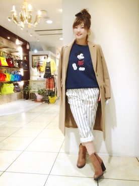 「アイテム（チェスターコート）」を使った、☆TIE☺︎さん（レディース・150cm）の秋コーディネート