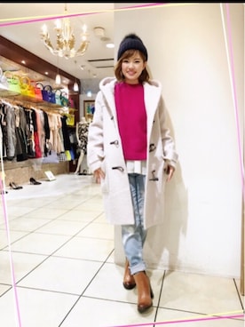 「アイテム（ダッフルコート）」を使った、☆TIE☺︎さん（レディース・152cm）の冬コーディネート