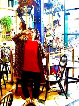 「アイテム（ブーツ、シルバー系）」を使った、M.さん（レディース・159cm）の秋コーディネート