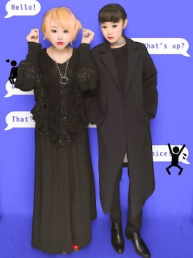 「byblos（ビブロス）のアイテム」を使った、M.さん（レディース・159cm）の冬コーディネート