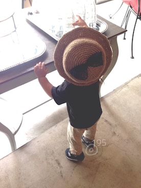 「sense of wonder（センスオブワンダー）のアイテム（レギンス/スパッツ）」を使った、Shioさん（キッズ・70cm）の夏コーディネート