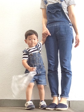 「2歳3ヶ月」｜「アイテム（オールインワン・サロペット）」を使った、Dai-cHiさん（キッズ・80cm）の春コーディネート