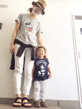 「2歳3ヶ月」｜「アイテム（サンダル）」を使った、Dai-cHiさん（キッズ・90cm）の夏コーディネート