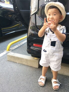 「2歳3ヶ月」｜「アイテム（サンダル）」を使った、Dai-cHiさん（キッズ・90cm）の夏コーディネート