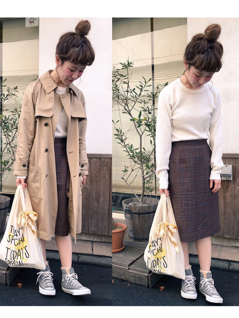 HAR トレンチコート Harrods 40sヴィンテージ ツイードコート トレンチ