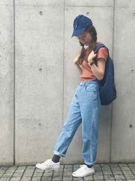 「Herschel Supply（ハーシェルサプライ）のアイテム」を使った、har ( ハル )さん（レディース・153cm）の夏コーディネート