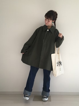 「flower（フラワー）のアイテム（パンツ）」を使った、har ( ハル )さん（レディース・153cm）の秋コーディネート
