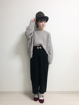 「KBF（ケイビーエフ）のアイテム（オールインワン・サロペット）」を使った、har ( ハル )さん（レディース・153cm）の秋コーディネート