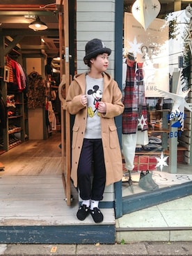 「BEAMS BOY（ビームスボーイ）のアイテム（テーラードジャケット）」を使った、KURODA  AYANOさん（レディース・153cm）の秋コーディネート
