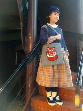 KURODA  AYANOさん（レディース・153cm）の冬コーディネート