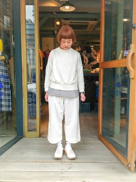 「アイテム（ソックス/靴下、その他）」を使った、KURODA  AYANOさん（レディース・153cm）の冬コーディネート