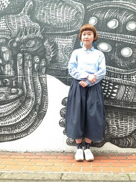 「マリメッコ」｜KURODA  AYANOさん（レディース・153cm）の春コーディネート