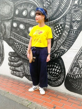 「BEAMS BOY（ビームスボーイ）のアイテム（レッグウェア）」を使った、KURODA  AYANOさん（レディース・153cm）の春コーディネート