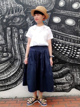 「cableami 」｜KURODA  AYANOさん（レディース・153cm）の夏コーディネート