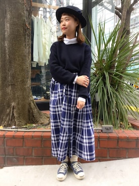 「cableami 」｜KURODA  AYANOさん（レディース・153cm）の冬コーディネート