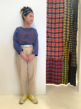 「アイテム（ヘアバンド）」を使った、KURODA  AYANOさん（レディース・153cm）の冬コーディネート