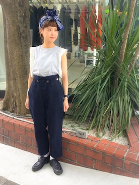 「Paraboot」｜KURODA  AYANOさん（レディース・153cm）の夏コーディネート
