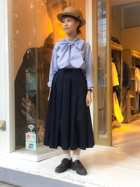 「cableami 」｜KURODA  AYANOさん（レディース・153cm）の夏コーディネート