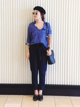 「SEVENDAYS=SUNDAY（セブンデイズサンデイ）のアイテム（ハンチング/ベレー帽）」を使った、ktmさん（レディース・169cm）の秋コーディネート