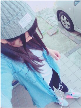 「Right-on（ライトオン）のアイテム（その他パンツ、ブラック系）」を使った、お嬢さん（レディース・162cm）の秋コーディネート