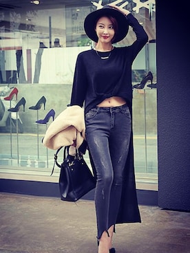 「korea」｜DABAgirlさん（レディース・164cm）の春コーディネート