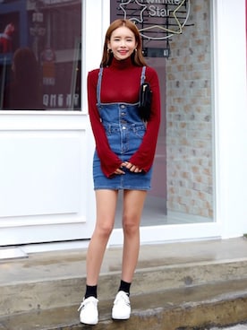 「DABAgirl（ダバガール）のアイテム」を使った、DABAgirlさん（レディース・164cm）の秋コーディネート