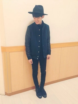 「LAD MUSICIAN（ラッドミュージシャン）のアイテム（その他シューズ）」を使った、310ri-さん（メンズ・170cm）の冬コーディネート