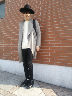 「LAD MUSICIAN（ラッドミュージシャン）のアイテム（その他シューズ）」を使った、310ri-さん（メンズ・170cm）の冬コーディネート
