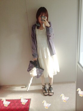 「axes femme（アクシーズファム）のアイテム（マウンテンパーカー）」を使った、ひいこさん（レディース・153cm）の夏コーディネート