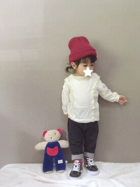  Lia*さん（キッズ・70cm）の秋コーディネート