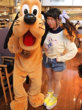 「wc JAPAN（ダブルシージャパン）のアイテム（その他アウター）」を使った、アラレ⋈ちゃんさん（レディース・153cm）の春コーディネート