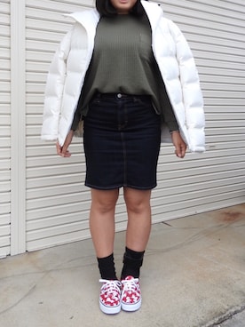 「101匹わんちゃん」｜「アイテム（レッグウェア）」を使った、SAKIさん（レディース・151cm）の冬コーディネート