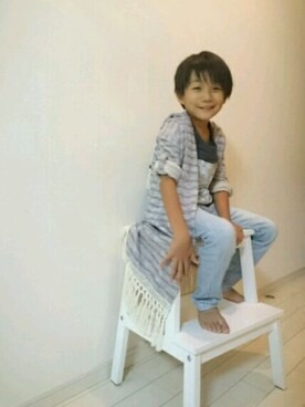 「La Leia（ラレイア）のアイテム」を使った、SOさん（キッズ・110cm）の秋コーディネート