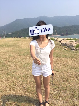 「Asrabbit（エーズラビット）のアイテム（ビーチサンダル）」を使った、kkyさん（レディース・160cm）の夏コーディネート
