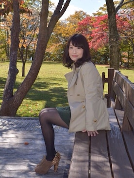 「公園デート」｜「アイテム（オールインワン・サロペット）」を使った、CHIAKI.Kさん（レディース・164cm）の春コーディネート