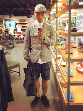 「carhartt」｜「アイテム（フォーマルスーツ/小物）」を使った、guwaさん（メンズ・172cm）の夏コーディネート