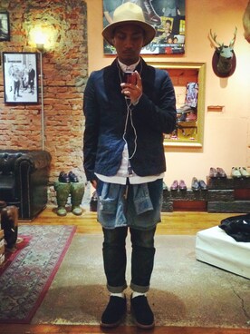 「PENFIELD USA（ペンフィールドユーエスエー）のアイテム（シャツ/ブラウス）」を使った、guwaさん（メンズ・172cm）の冬コーディネート