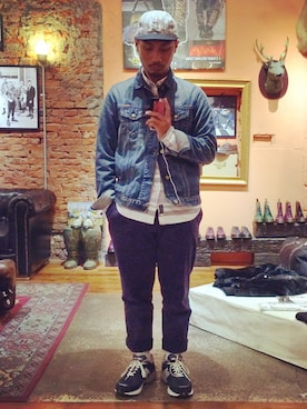 「PENFIELD USA（ペンフィールドユーエスエー）のアイテム（シャツ/ブラウス）」を使った、guwaさん（メンズ・172cm）の春コーディネート