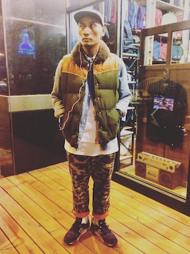 「PENFIELD USA（ペンフィールドユーエスエー）のアイテム（ジャケット/アウター）」を使った、guwaさん（メンズ・172cm）の秋コーディネート