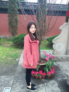 「ONLY NY（オンリーニューヨーク）のアイテム（ジャケット/アウター）」を使った、沈蘑菇呀さん（レディース・168cm）の冬コーディネート