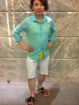 「B'2nd（ビーセカンド）のアイテム（アクセサリー）」を使った、B'2nd FUKUOKAさん（メンズ・170cm）の夏コーディネート