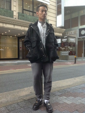 「B'2nd（ビーセカンド）のアイテム（ブルゾン）」を使った、B'2nd FUKUOKAさん（メンズ・175cm）の秋コーディネート