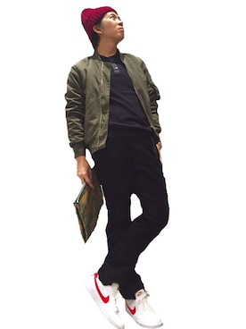 「NIKE（ナイキ）のNIKE/ナイキ グランドテラス 654495（スニーカー）」を使った、きむぞうさん（メンズ・165cm）の秋コーディネート