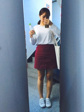 「skirt」｜「アイテム（その他）」を使った、Hoy    (yang)さん（レディース・163cm）の秋コーディネート