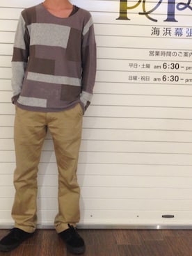 「N.HOOLYWOOD（N.ハリウッド）のアイテム（ニットキャップ/ビーニー）」を使った、ぼたさん（メンズ・169cm）の春コーディネート